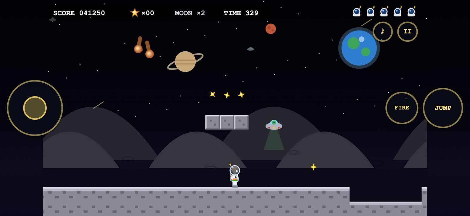 Out of Orbit gameplay: low-gravity moon world
